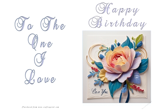 NCJP Floral Birthday Love Card ckcaid1005