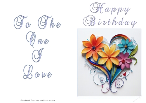 NCJP Floral Birthday Love Card ckcaid1005