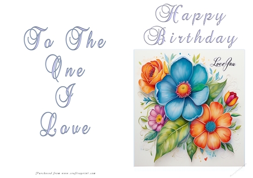 NCJP Floral Birthday Love Card ckcaid1005