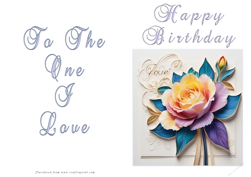 NCJP Floral Birthday Love Card ckcaid1005