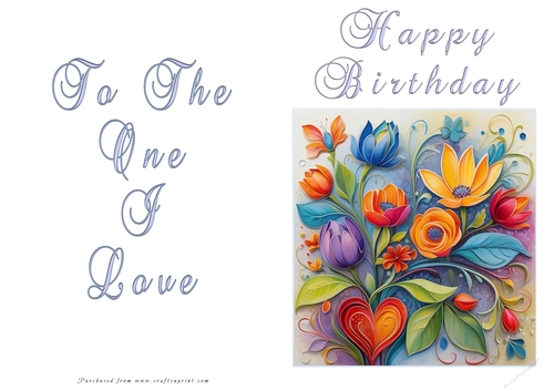 NCJP Floral Birthday Love Card ckcaid1005