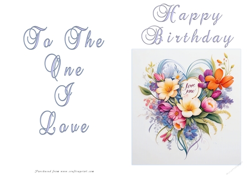 NCJP Floral Birthday Love Card ckcaid1005