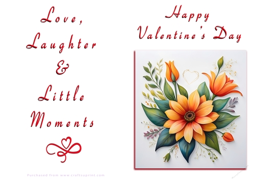 NCJP Floral Valentines Love Card 