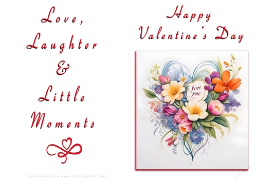 NCJP Floral Valentines Love Card 