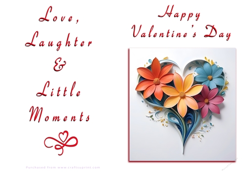 NCJP Floral Valentines Love Card 