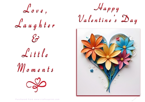 NCJP Floral Valentines Love Card 