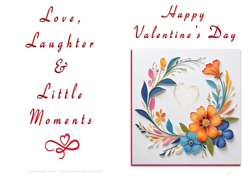 NCJP Floral Valentines Love Card 