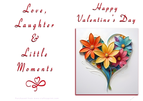 NCJP Floral Valentines Love Card 