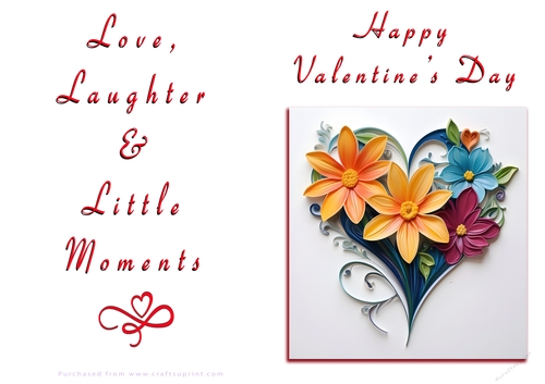 NCJP Floral Valentines Love Card 