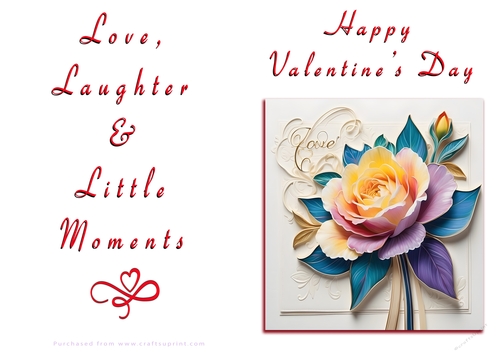 NCJP Floral Valentines Love Card 
