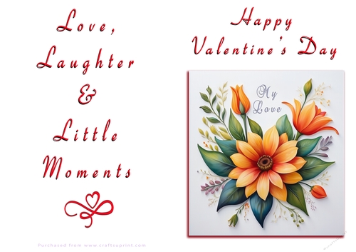 NCJP Floral Valentines Love Card 