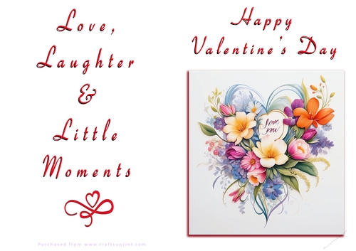 NCJP Floral Valentines Love Card 