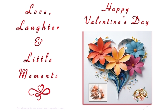 NCJP Floral Valentines Love Card 