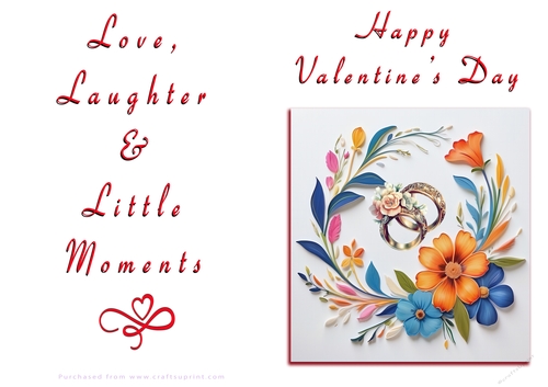 NCJP Floral Valentines Love Card 