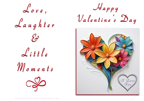 NCJP Floral Valentines Love Card 