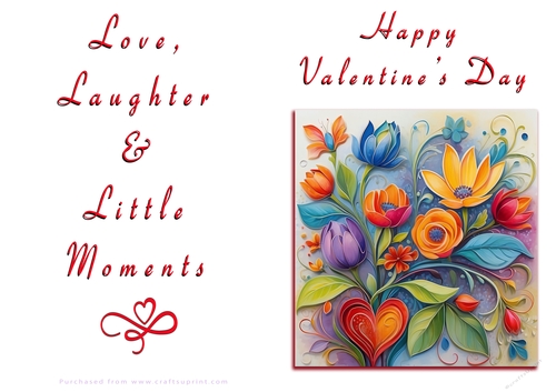 NCJP Floral Valentines Love Card 