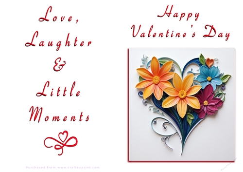 NCJP Floral Valentines Love Card 