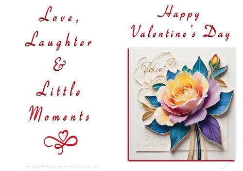 NCJP Floral Valentines Love Card 