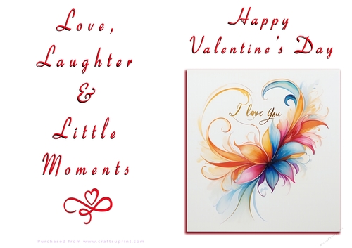 NCJP Floral Valentines Love Card 
