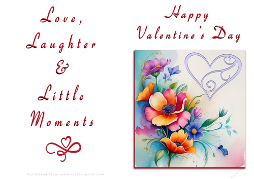 NCJP Floral Valentines Love Card 