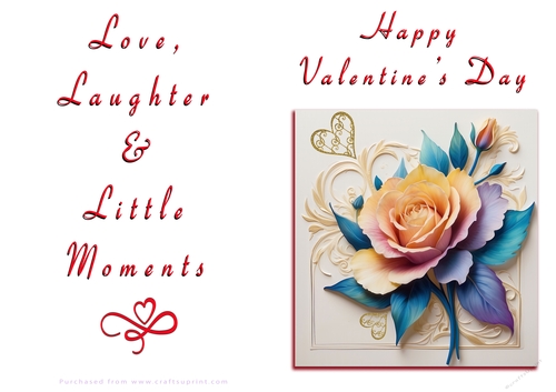 NCJP Floral Valentines Love Card 