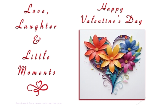 NCJP Floral Valentines Love Card 