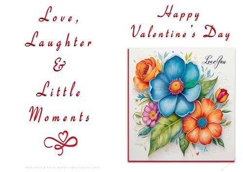 NCJP Floral Valentines Love Card 