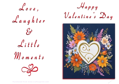 NCJP Floral Valentines Love Card 