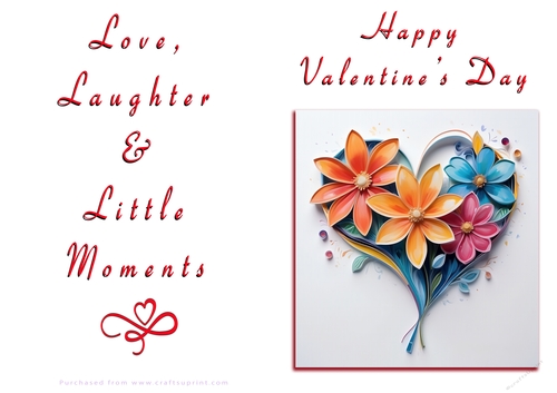NCJP Floral Valentines Love Card 