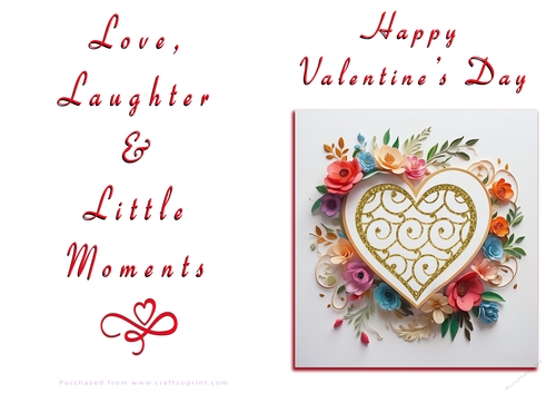 NCJP Floral Valentines Love Card 