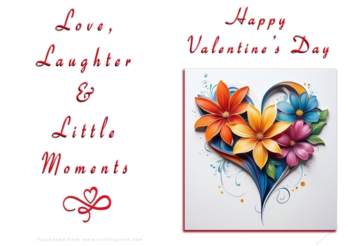 NCJP Floral Valentines Love Card 