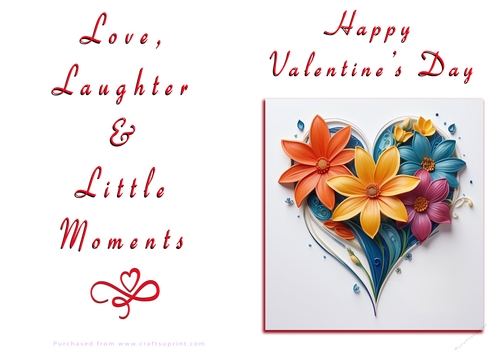 NCJP Floral Valentines Love Card 