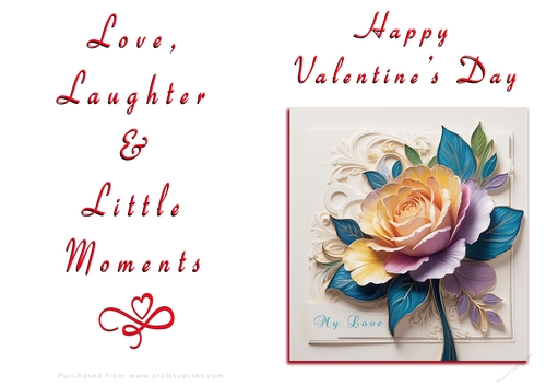 NCJP Floral Valentines Love Card 