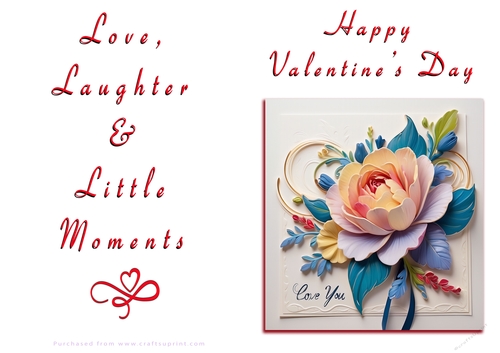 NCJP Floral Valentines Love Card 
