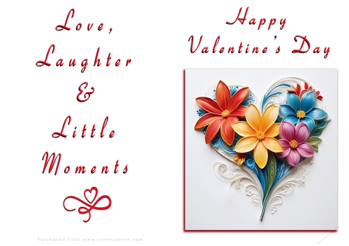 NCJP Floral Valentines Love Card 