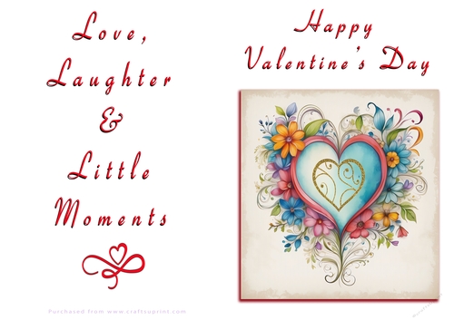 NCJP Floral Valentines Love Card 