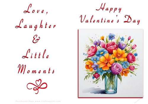 NCJP Floral Valentines Love Card 