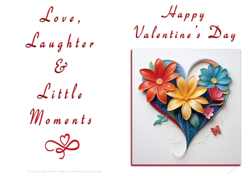 NCJP Floral Valentines Love Card 