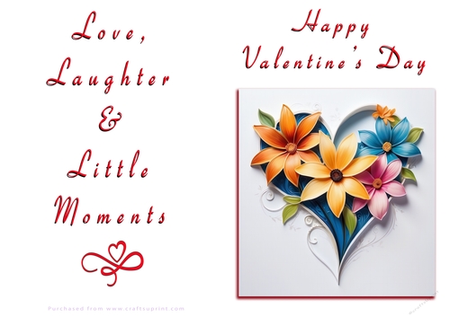 NCJP Floral Valentines Love Card 