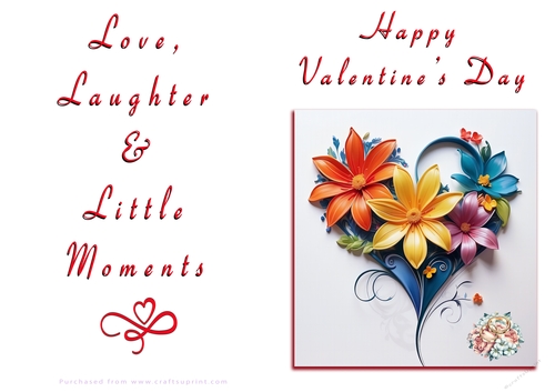 NCJP Floral Valentines Love Card 