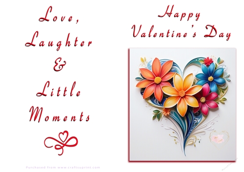 NCJP Floral Valentines Love Card 