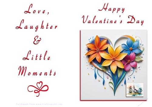 NCJP Floral Valentines Love Card 