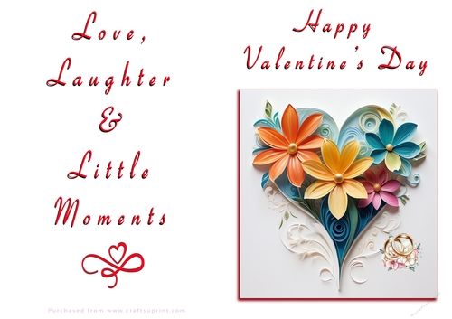 NCJP Floral Valentines Love Card 