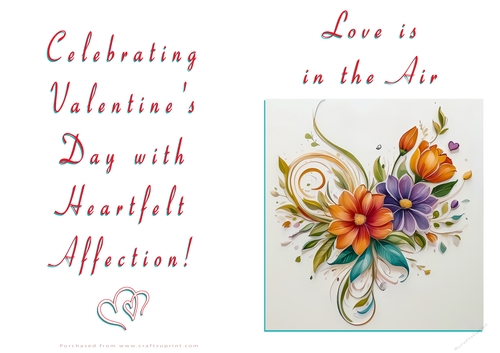 NCJP Floral Valentines Love Card 