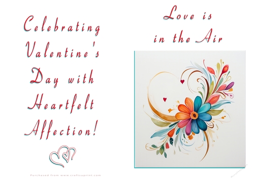 NCJP Floral Valentines Love Card 