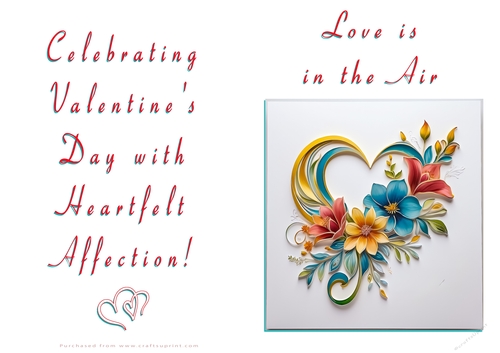 NCJP Floral Valentines Love Card 