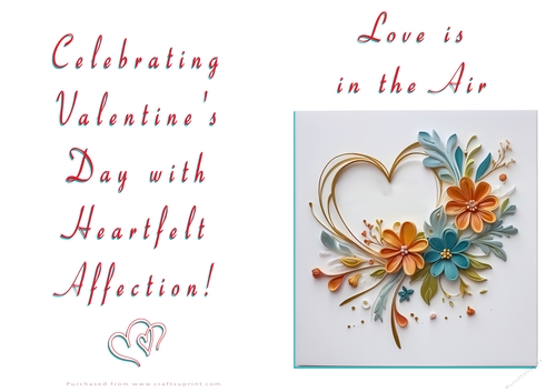 NCJP Floral Valentines Love Card 