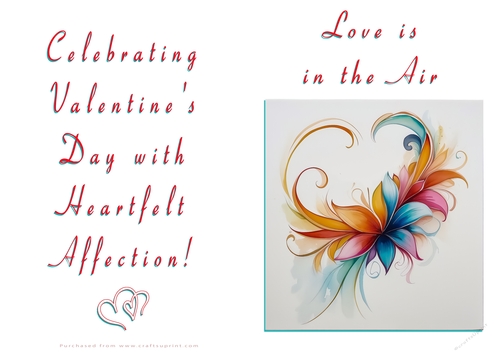 NCJP Floral Valentines Love Card 