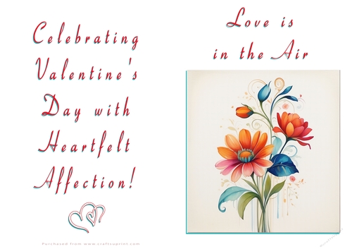 NCJP Floral Valentines Love Card 