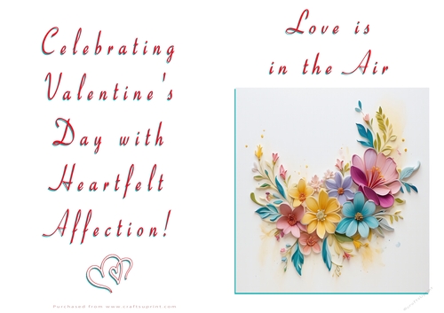 NCJP Floral Valentines Love Card 